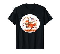USA Fox in Leaves Saison pour garçons et Filles T-Shirt