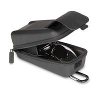 USA Gear Étui À Lunettes Rigide- Compatible Avec Les Lunettes De Soleil, La Sécurité, La Lecture Et Plus Encore- Étui Rigide Robuste À Chargement Par Le Haut Avec Boucle De Ceinture- Noir