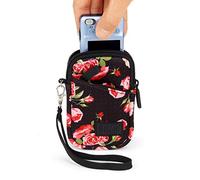 USA Gear Étui Appareil Photo Compact, Housse Rembourrée en Néoprène Durable, Protection Robuste et - Compatible avec Fujifilm XF10, Coolpix S3300, Cybershot DSC W800, Olympus TG-6 et Plus - Fleurs