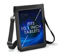 USA Gear Housse De Protection pour Tablette 10 Pouces Compatible avec Samsung Galaxy Tab A 10.1, Lenovo 10.1, Plus De Tablettes 10 "- Protecteur D'écran Intégré Et Sangle De Transport (Noir)