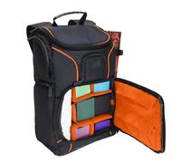 USA Gear Sac à dos MTG Compatible Avec Les Jeux de Cartes Magic the Gathering, MTG et Plus Encore - Sac à Dos TCG MTG Avec Bretelles et Séparateurs Personnalisables (Orange)