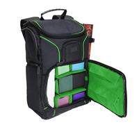 USA Gear Sac à dos MTG Compatible Avec Les Jeux de Cartes Magic the Gathering, MTG et Plus Encore - Sac à Dos TCG MTG Avec Bretelles et Séparateurs Personnalisables (Vert)