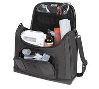 USA Gear Sac de Voyage pour Nébuliseur - Intérieur Personnalisable, Bandoulière, Durable - Compatible avec Nébuliseur, Inhalateur pour L'asthme, Et Plus Encore - Sac Uniquement (Noir)