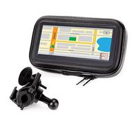 USA Gear Support de Téléphone GPS pour Moto avec Guidon et étui Tactile Etanche avec Affichage à 360 Degrés - Compatible avec Garmin Edge Explore, Wahoo Fitness, Mio Cyclo 210, TUSITA, TwoNav, et plus