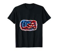 USA Graffiti Art - Style de Rue Patriotique T-Shirt
