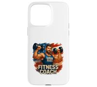 USA Gym Coach Strength Style Coque pour iPhone 15 Pro Max