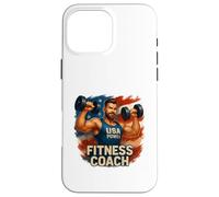 USA Gym Coach Strength Style Coque pour iPhone 16 Pro Max