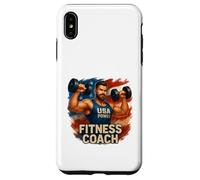 USA Gym Coach Strength Style Coque pour iPhone XS Max