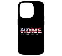 USA « Home is Where The Heart is » Coque pour iPhone 14 Pro