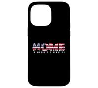 USA « Home is Where The Heart is » Coque pour iPhone 14 Pro Max