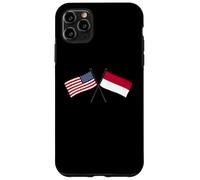 USA Indonésie Drapeau croisé Américain Indonésien amitié Coque pour iPhone 11 Pro Max