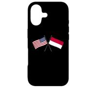 USA Indonésie Drapeau croisé Américain Indonésien amitié Coque pour iPhone 17