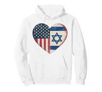 USA Israël Heart - Double citoyenneté Sweat à Capuche