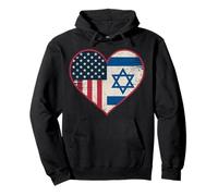 USA Israël Heart - Double citoyenneté Sweat à Capuche