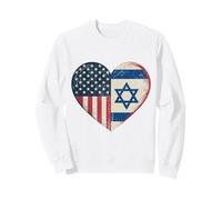 USA Israël Heart - Double citoyenneté Sweatshirt
