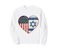 USA Israël Heart - Double citoyenneté Sweatshirt