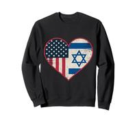 USA Israël Heart - Double citoyenneté Sweatshirt