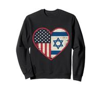 USA Israël Heart - Double citoyenneté Sweatshirt