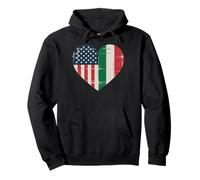 USA Italy Heart - Double citoyenneté Sweat à Capuche