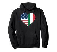 USA Italy Heart - Double citoyenneté Sweat à Capuche