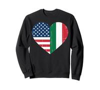 USA Italy Heart - Double citoyenneté Sweatshirt