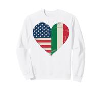 USA Italy Heart - Double citoyenneté Sweatshirt