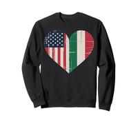 USA Italy Heart - Double citoyenneté Sweatshirt