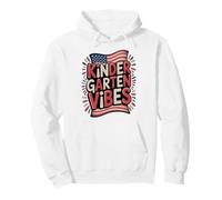 USA Kindergarten School Vibes First Day America Teacher Sweat à Capuche