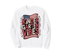 USA Kindergarten School Vibes First Day America Teacher Sweatshirt