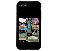 USA Landmarks T-Shirt Souvenir de Voyage américain Coque pour iPhone SE (2020) / 7/8