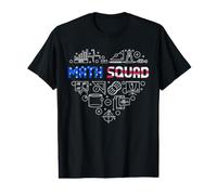 USA Math Squad Retour à l'école Drapeau des États-Unis Mathématiques Patriotique T-Shirt Graphique avec Valeur