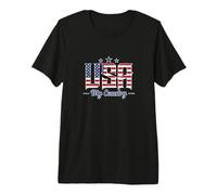 USA Mon Pays T-Shirt Haut de Gamme