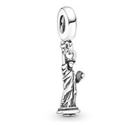 USA New York City Statue de la Liberté Monuments Vacances - Breloque en argent sterling 925 pour bracelet à breloques Accessoire cadeau en argent sterling