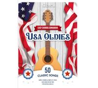 USA Oldies songbook with easy chords: 50 classic songs for guitar and ukulele, each one on a single page!