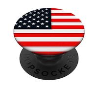 USA Patriotism Inspired American Flag Design PopSockets PopGrip Adhésif
