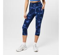 Usa Pro High Rise Capri Cropped Leggings Teinture acide marine 10 (38) Female