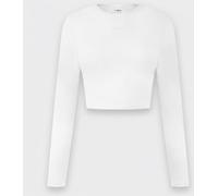 Usa Pro Long Sleeve Crop Top Womens Crème 16 (44) Female