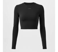 Usa Pro Pro Long Sleeve Crop Top Womens Noir 10 (38) Female