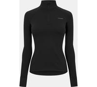 Usa Pro Long Sleeve Quarter Zip Top Womens Noir 16 (44) Female