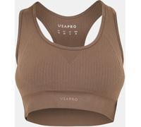 Usa Pro Seamless Crop Sports Bra Moka Sombre 10 (38) Female