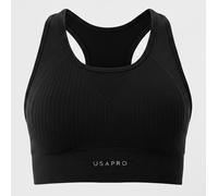 Usa Pro Seamless Crop Sports Bra Noir 16 (44) Female