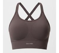 Usa Pro Seamless Adjustable Sports Bra Espresso 12 (40) Female