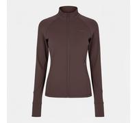 Usa Pro Women's Core Fitness Long Sleeve Slim Fit Performance Training Jacket Espresso 12 (40) Female