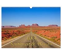 USA Southwest & Hawaii (Wandkalender 2026 DIN A3 quer), CALVENDO Monatskalender: Südwesten und Hawaii