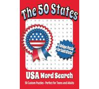 USA: The 50 States Word Search Book: 50 Original Unique USA Puzzles | Every State Has Its Own Page | 21 Personalized Terms per State | 6x9 inches | ... | Perfect Gift for Holidays and Birthdays