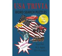 USA Trivia: Word Search Puzzles with Easy to Read Print about USA Trivia, [6x9 inches, 100 pages] 50+Puzzles.