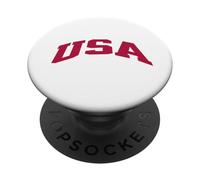 USA USA College Style Sports Fan America PopSockets PopGrip Adhésif