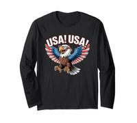USA USA Patriotic Eagle Lunettes de soleil United States Pride Manche Longue