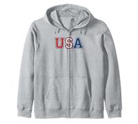 USA Vintage American Pride Retro Throwback Patriotic Sweat à Capuche