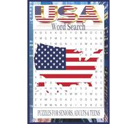 USA Word Search: 55 Word search Puzzles about the USA | 6X9 inches, 110 pages, 495 words | The Perfect, Entertaining & Educational Gift for those who love the greatest country in the world